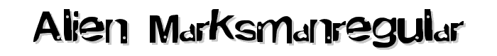 Alien MarksmanRegular font